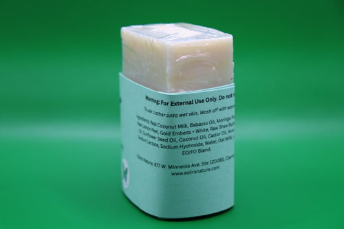 Eslira Natura 24K Gold Luxurious Coconut Lime Babassu Soap