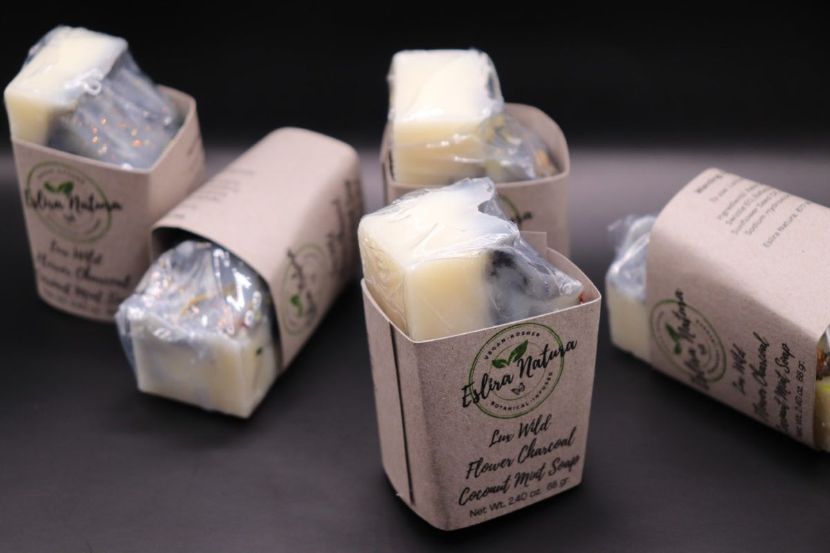 Eslira Natura Lux Wild Flower Charcoal Coconut Mint Soap