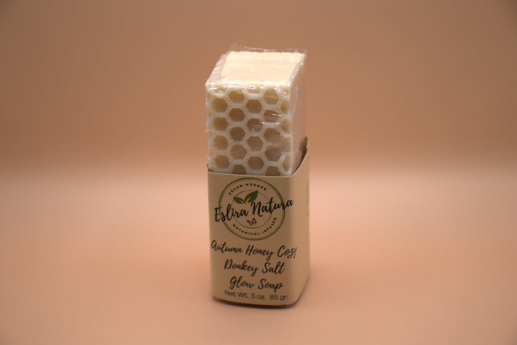 Eslira Natura Autumn Honey Cozy Donkey Salt Glow Soap