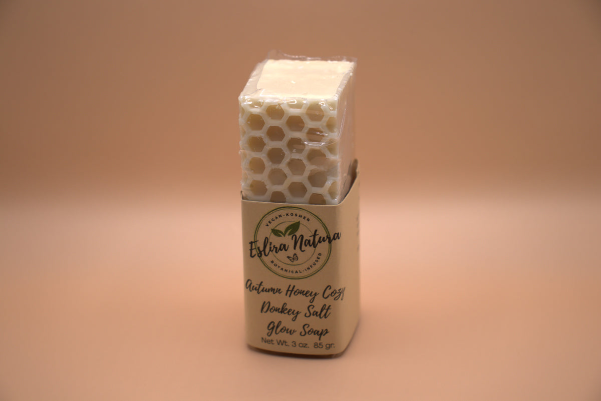 Eslira Natura Autumn Honey Cozy Donkey Salt Glow Soap