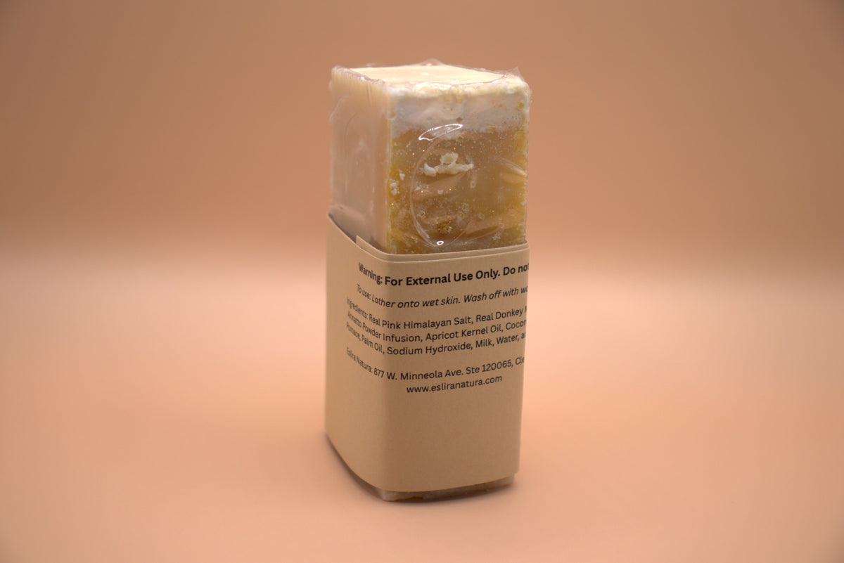 Eslira Natura Autumn Honey Cozy Donkey Salt Glow Soap