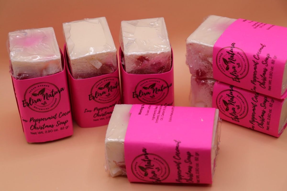 Eslira Natura Lux Peppermint Coconut Christmas Soap