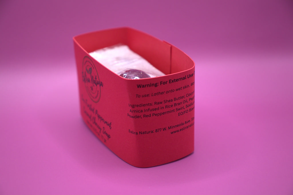 Eslira Natura Lux Frosted Peppermint Coconut Cherry Soap