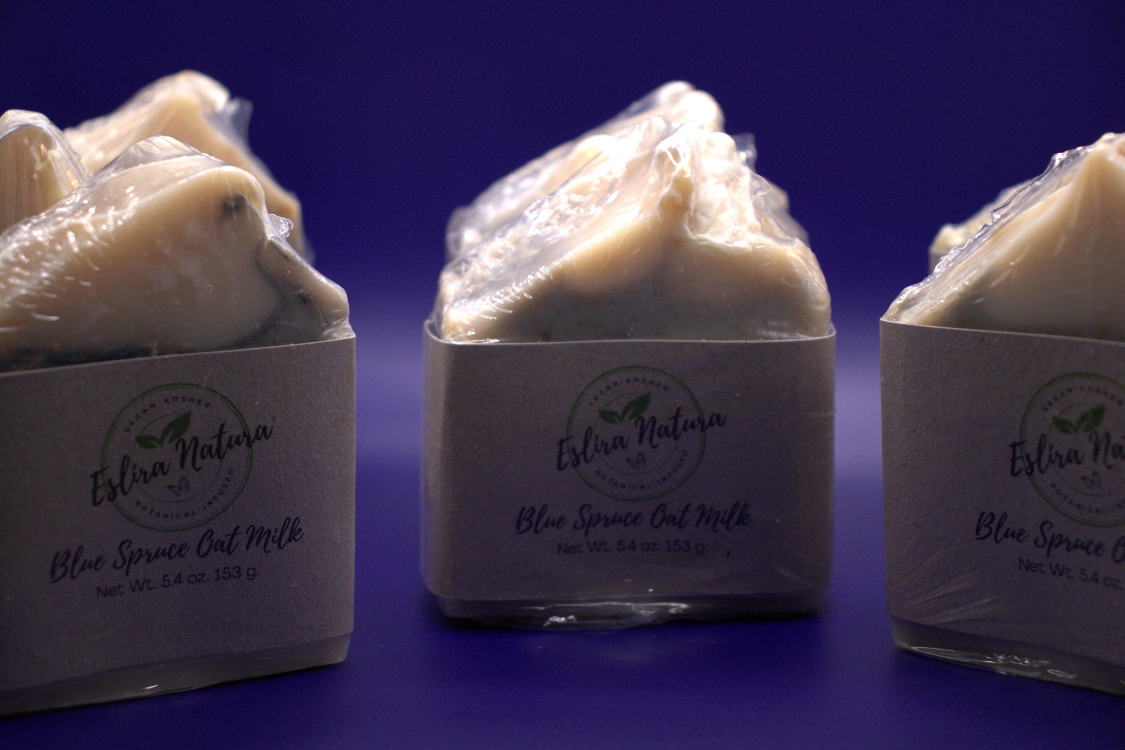 Eslira Natura Blue Spruce Oat Milk Cold Processed Soap