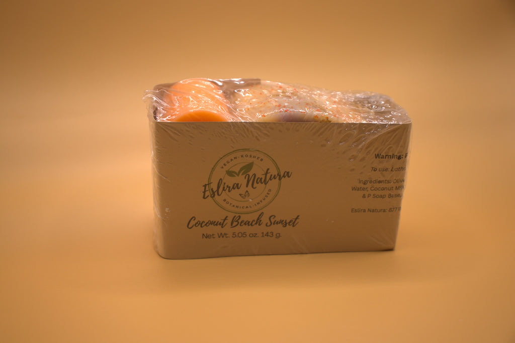 Eslira Natura Coconut Beach Sunset Cold Processed Soap