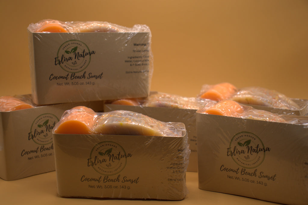 Eslira Natura Coconut Beach Sunset Cold Processed Soap