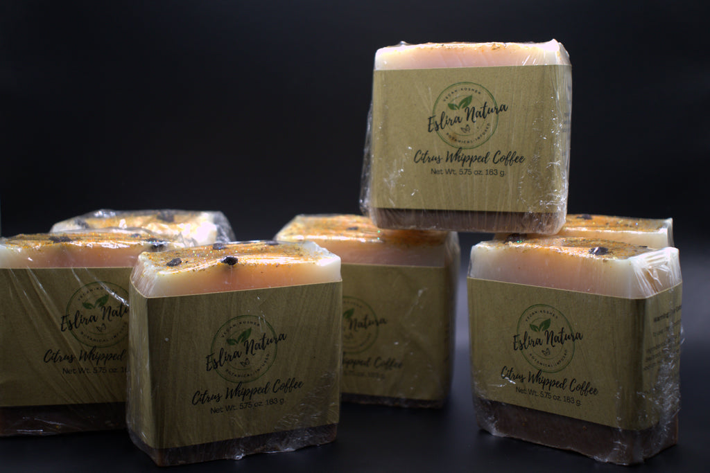 Eslira Natura Citrus Whipped Coffee Cold Processed Soap
