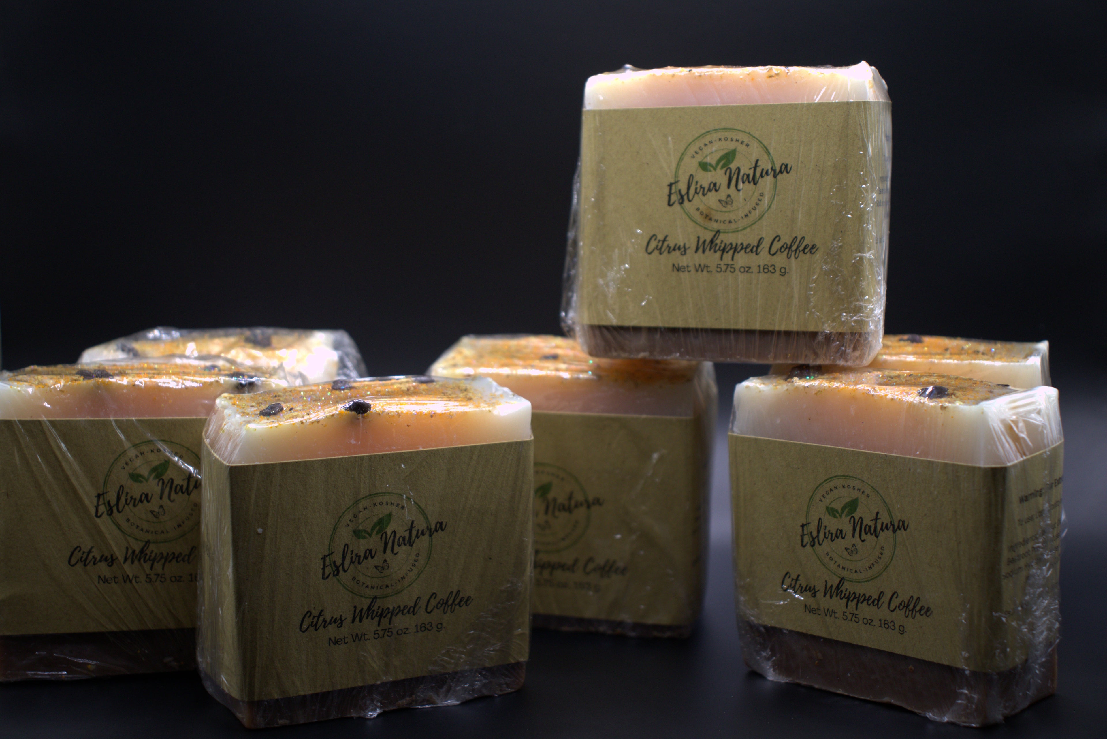 Eslira Natura Citrus Whipped Coffee Cold Processed Soap