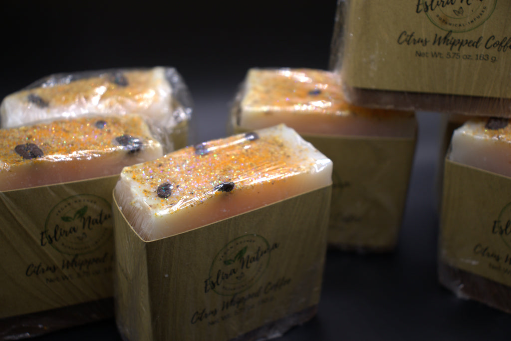 Eslira Natura Citrus Whipped Coffee Cold Processed Soap