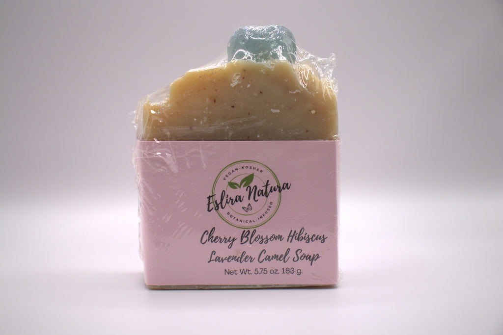 Cherry Blossom Hibiscus Lavender Camel Soap 5.75 oz.