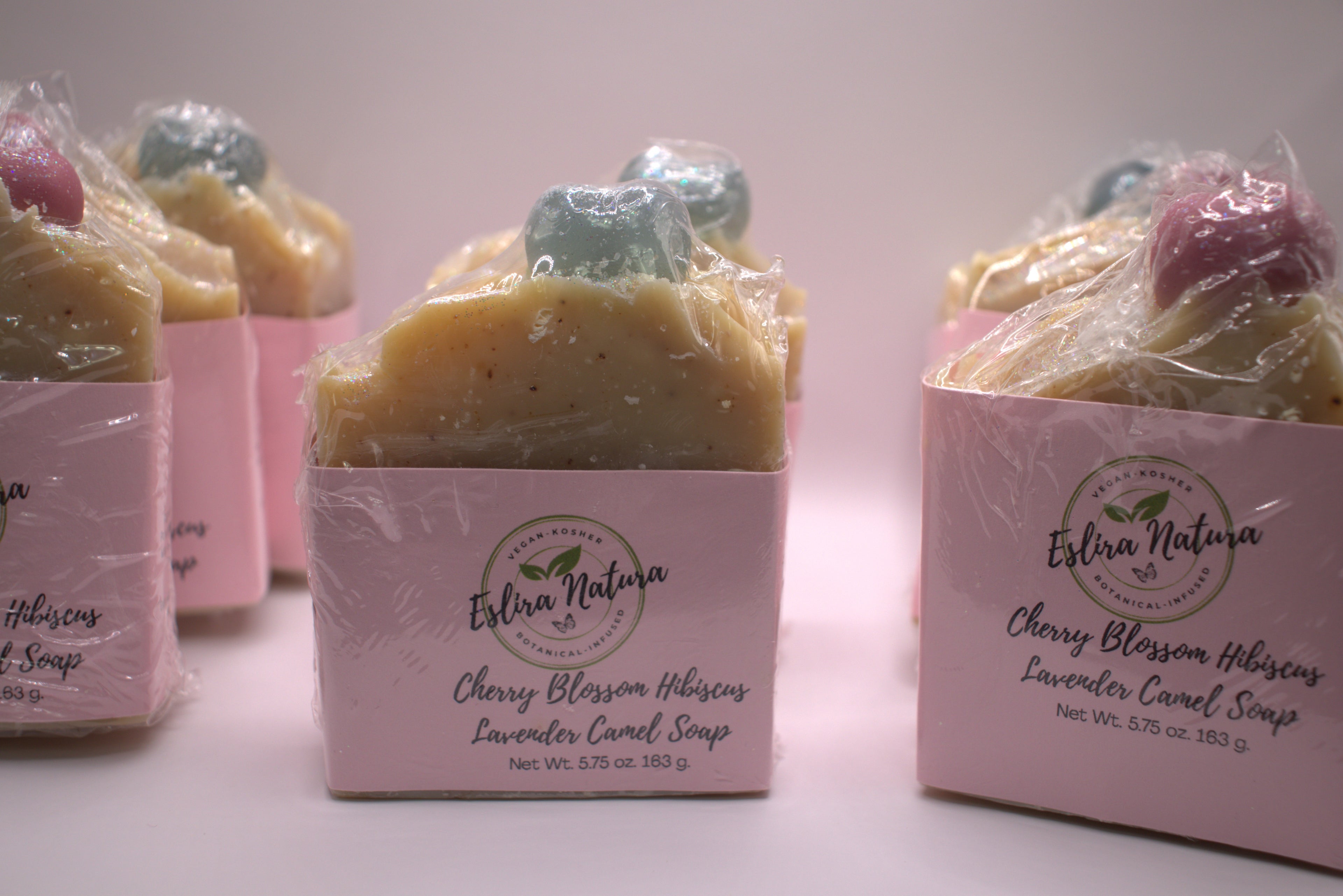 Cherry Blossom Hibiscus Lavender Camel Soap 5.75 oz.