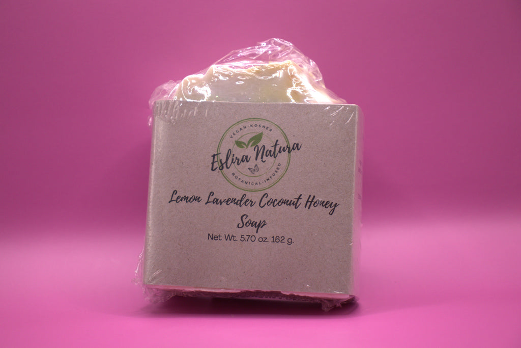 Eslira Natura Lemon Lavender Coconut Honey Soap 5.70 oz.
