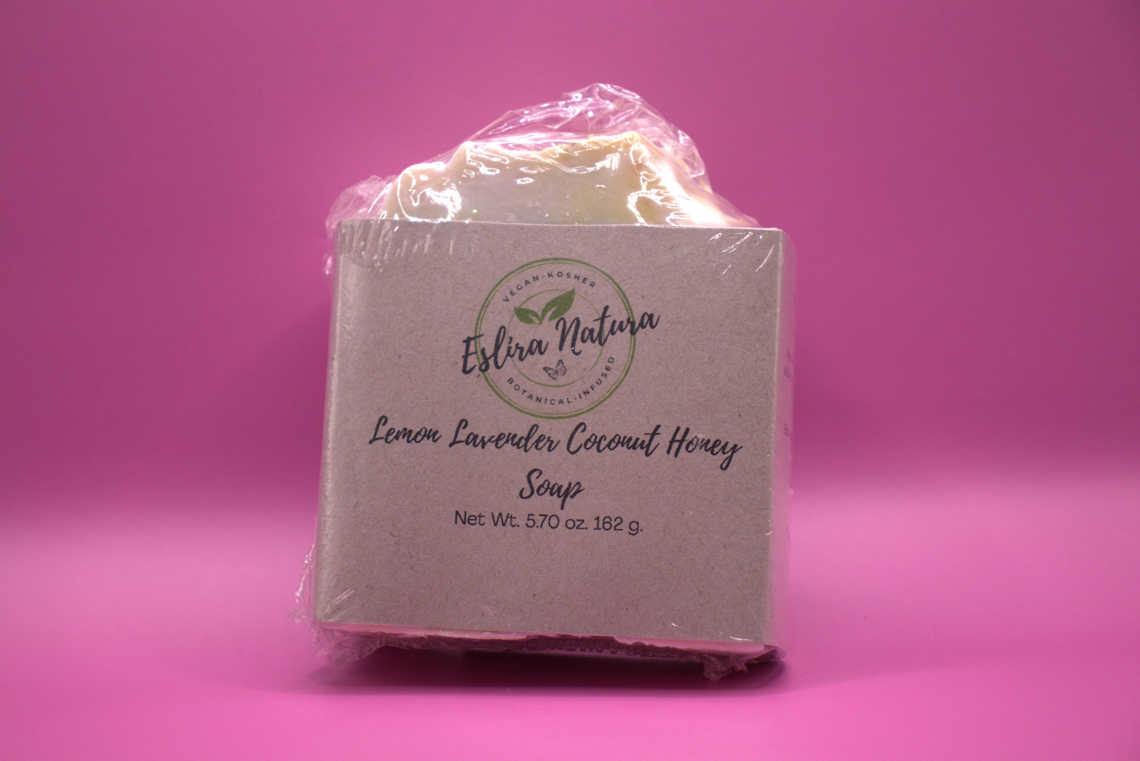 Eslira Natura Lemon Lavender Coconut Honey Soap 5.70 oz.