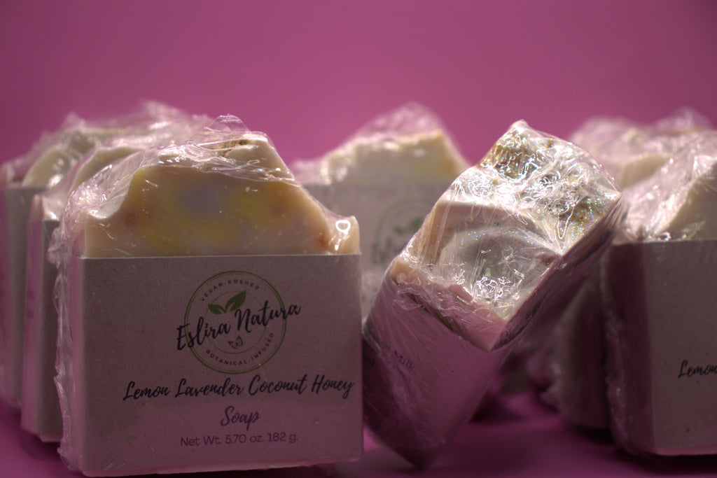 Eslira Natura Lemon Lavender Coconut Honey Soap 5.70 oz.