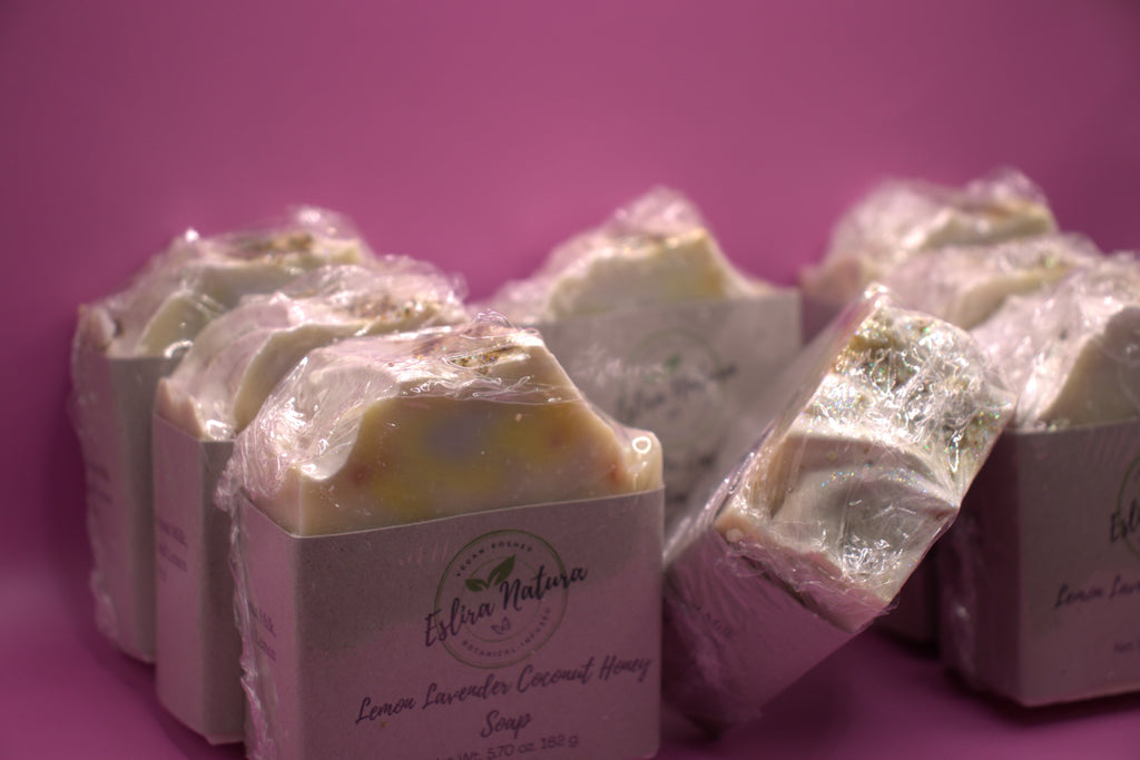 Eslira Natura Lemon Lavender Coconut Honey Soap 5.70 oz.