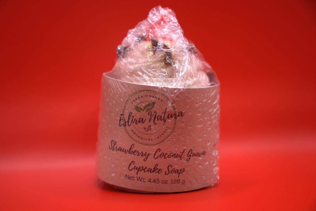Eslira Natura Strawberry Coconut Guava Cupcake Soap 4.45 oz