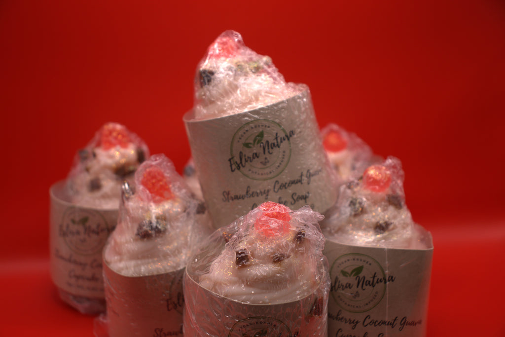 Eslira Natura Strawberry Coconut Guava Cupcake Soap 4.45 oz