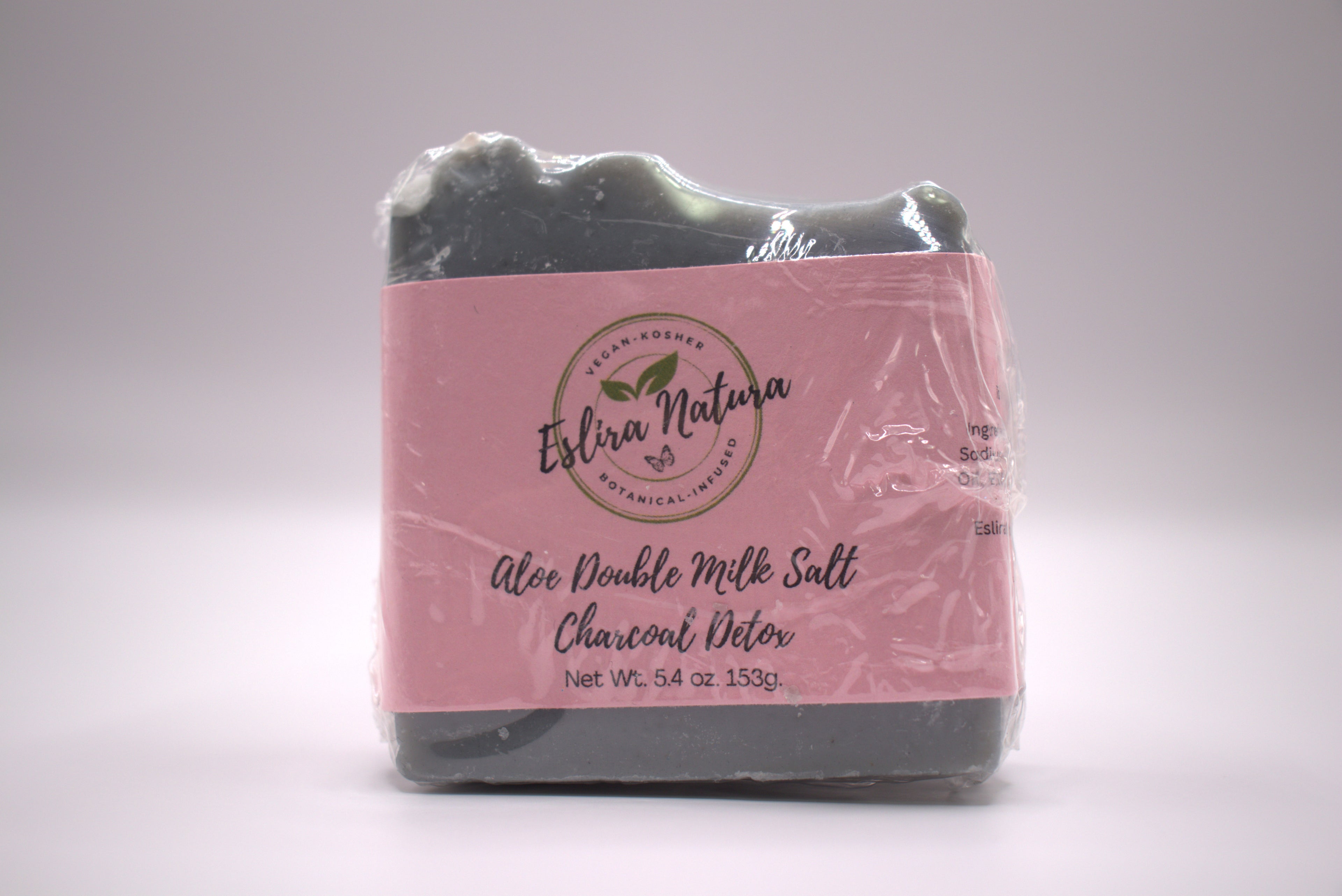 Eslira Natura Aloe Double Milk Salt Charcoal Detox Soap