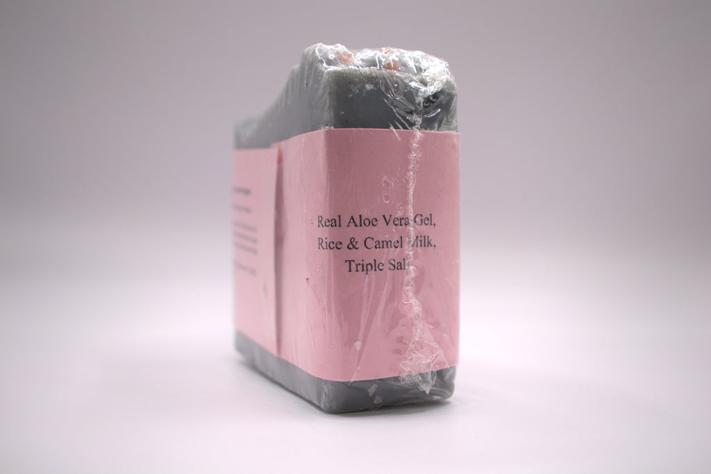 Eslira Natura Aloe Double Milk Salt Charcoal Detox Soap