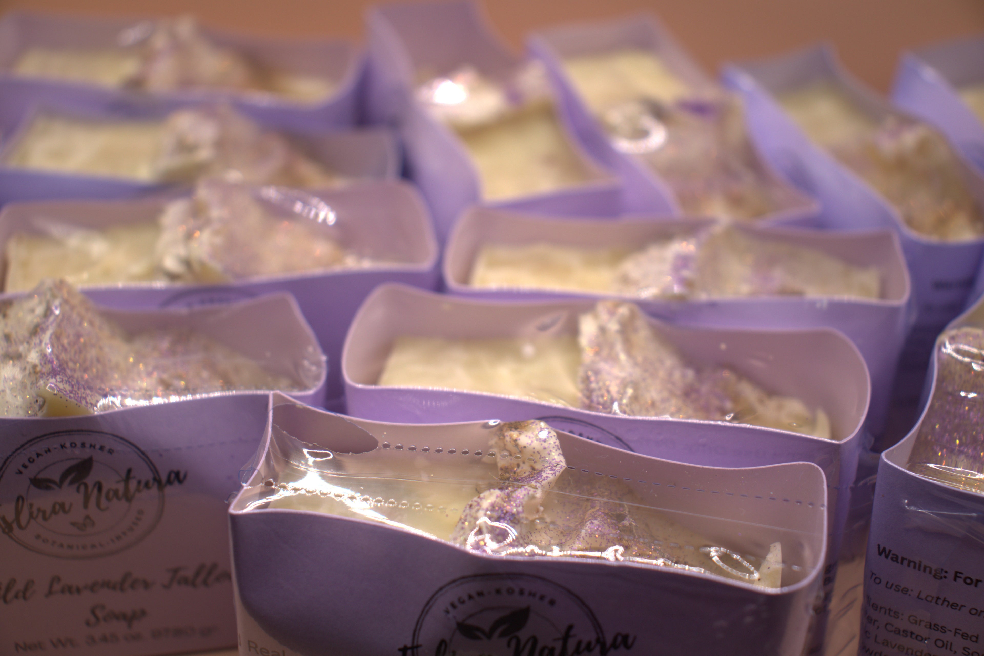 Wild Lavender Tallow Soap Net Wt. 3.45 oz. 97.80 gr.