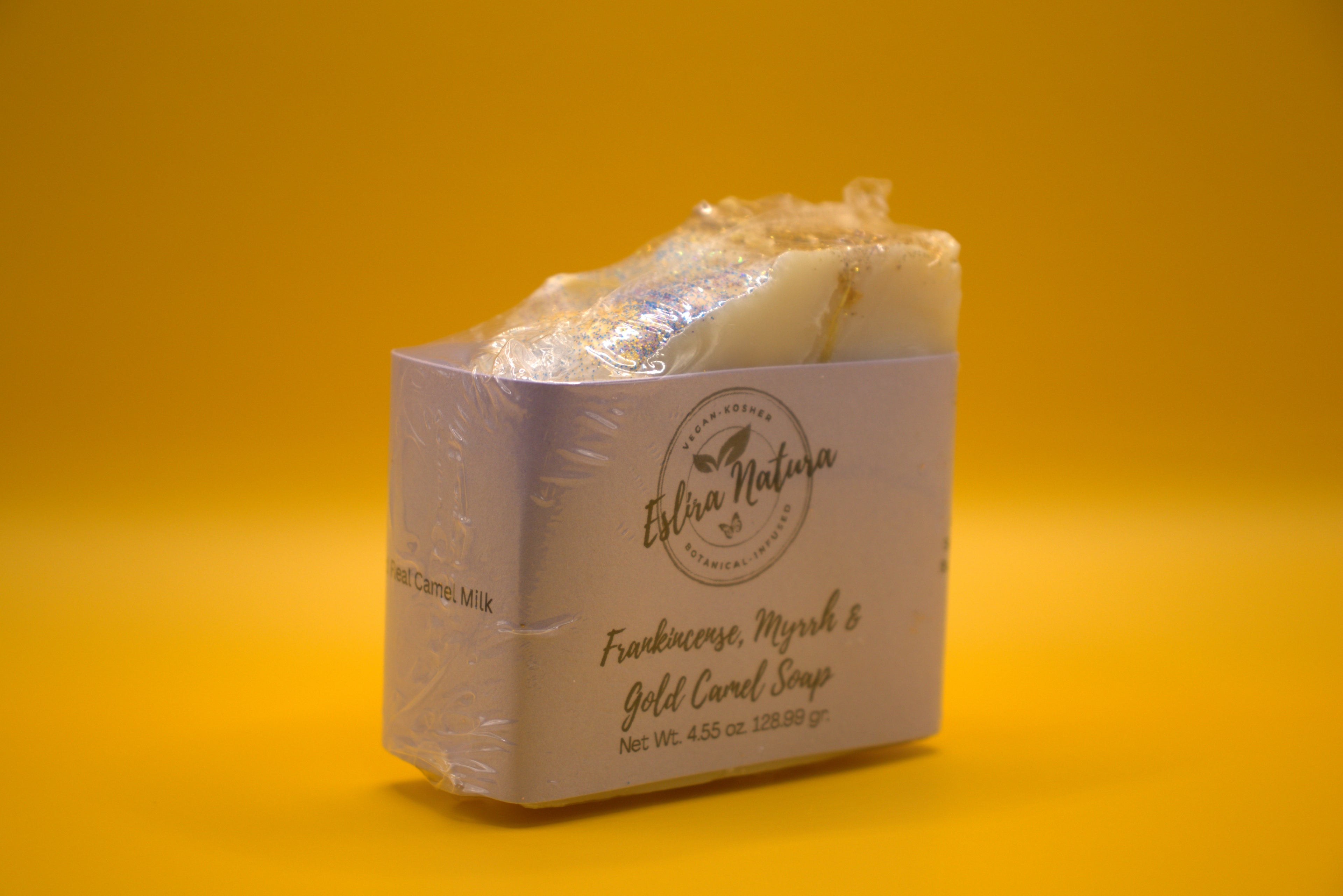 Frankincense, Myrrh & Gold Camel Soap Net Wt. 4.55 oz. 128.99 gr.