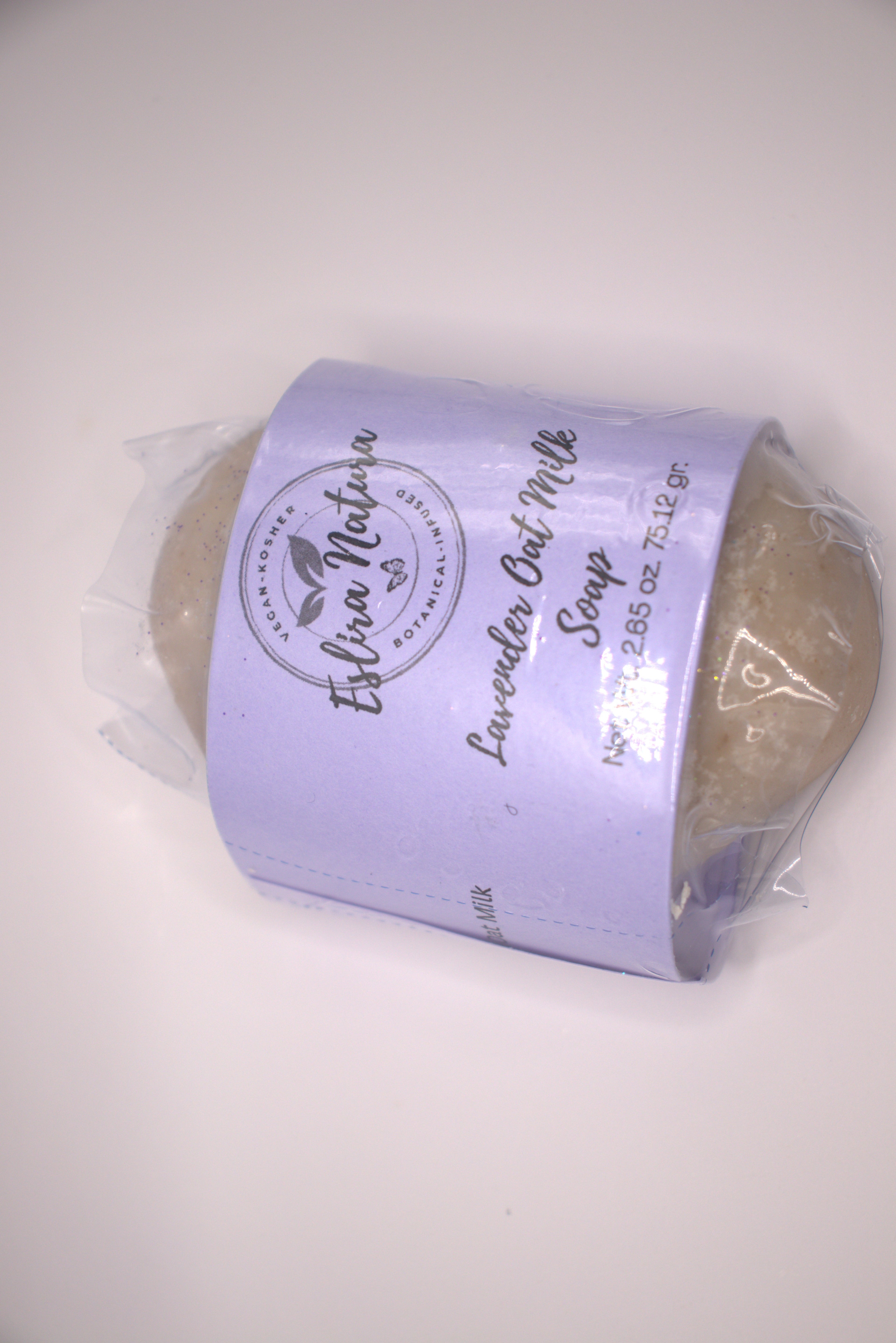 Lavender Oat Milk Soap Net Wt. 2.65 oz. 75.12 gr.