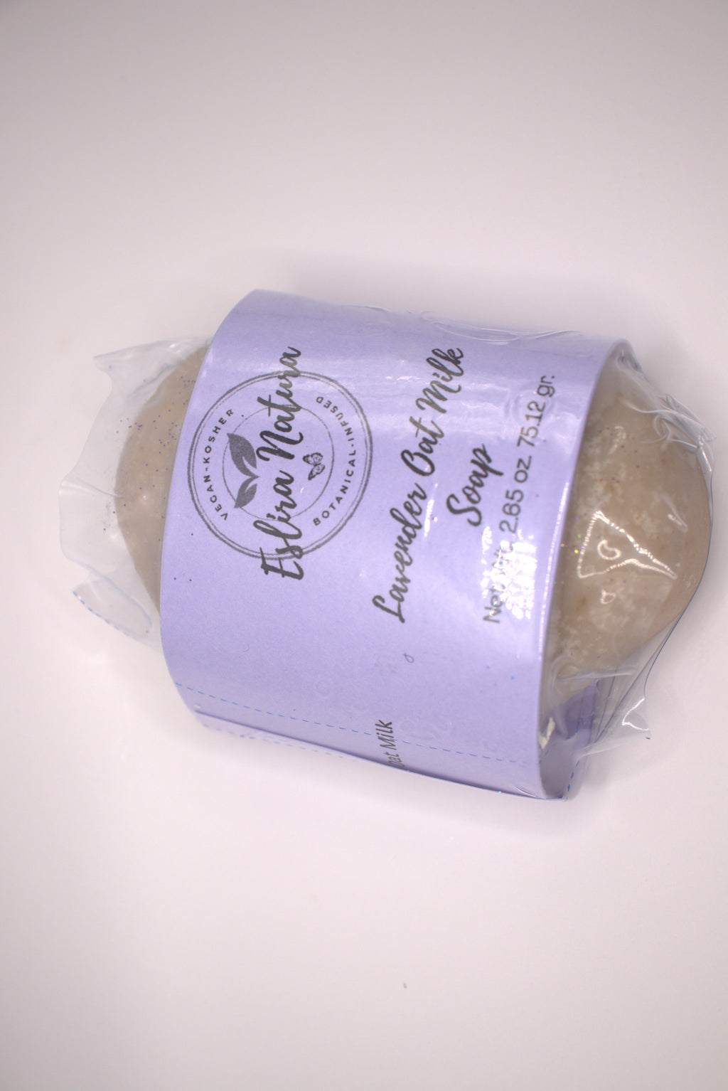 Lavender Oat Milk Soap Net Wt. 2.65 oz. 75.12 gr.