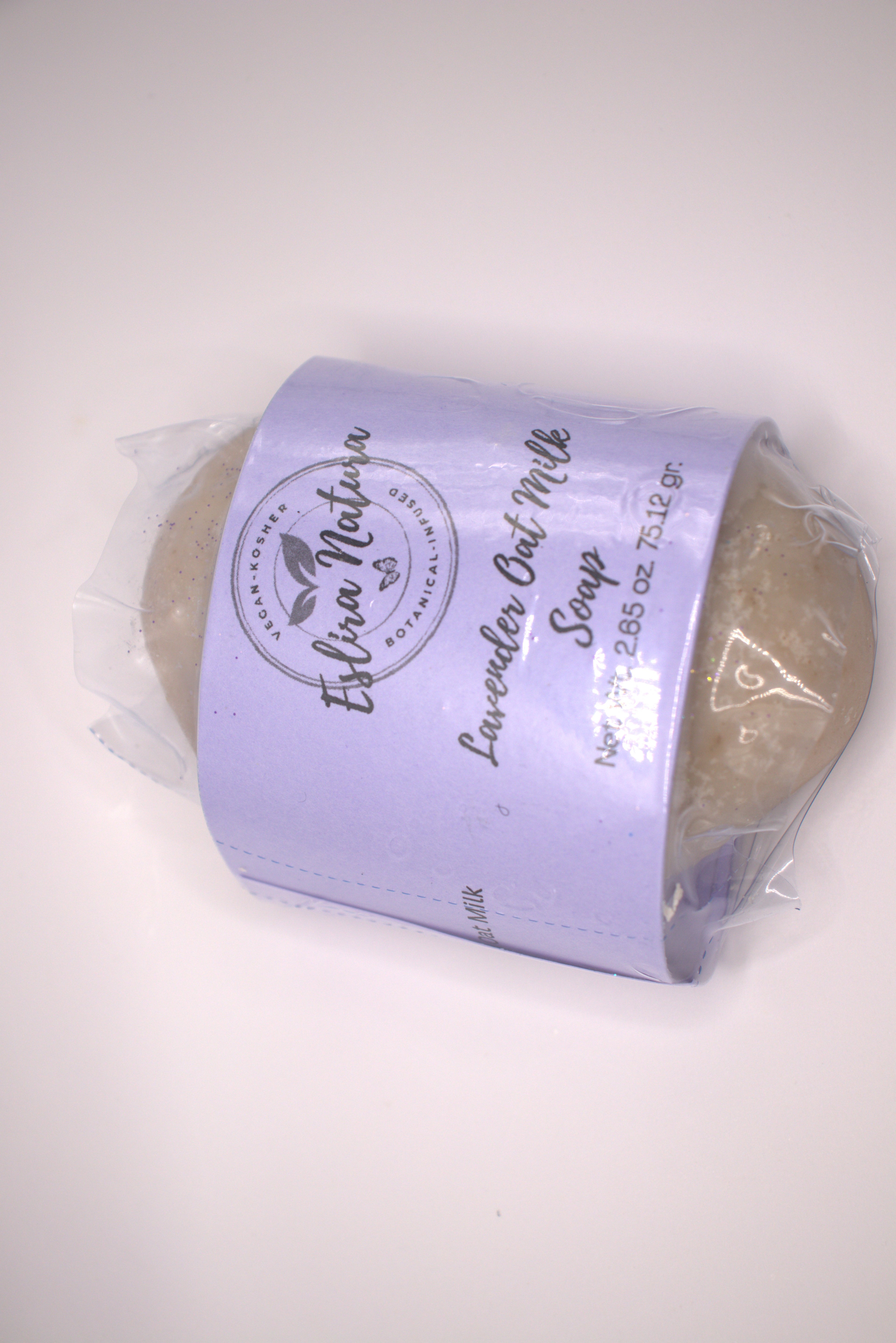 Lavender Oat Milk Soap Net Wt. 2.65 oz. 75.12 gr.