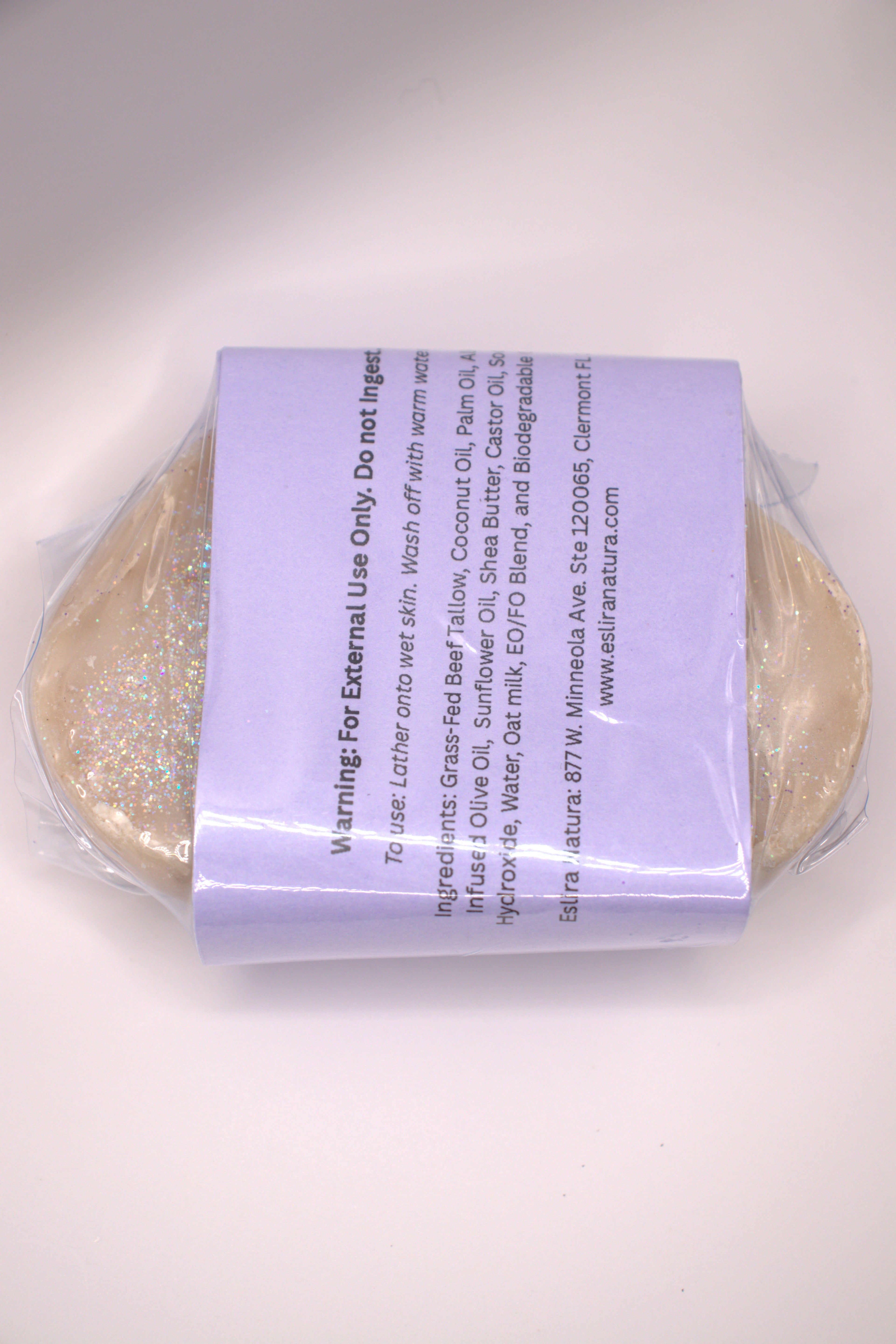 Lavender Oat Milk Soap Net Wt. 2.65 oz. 75.12 gr.