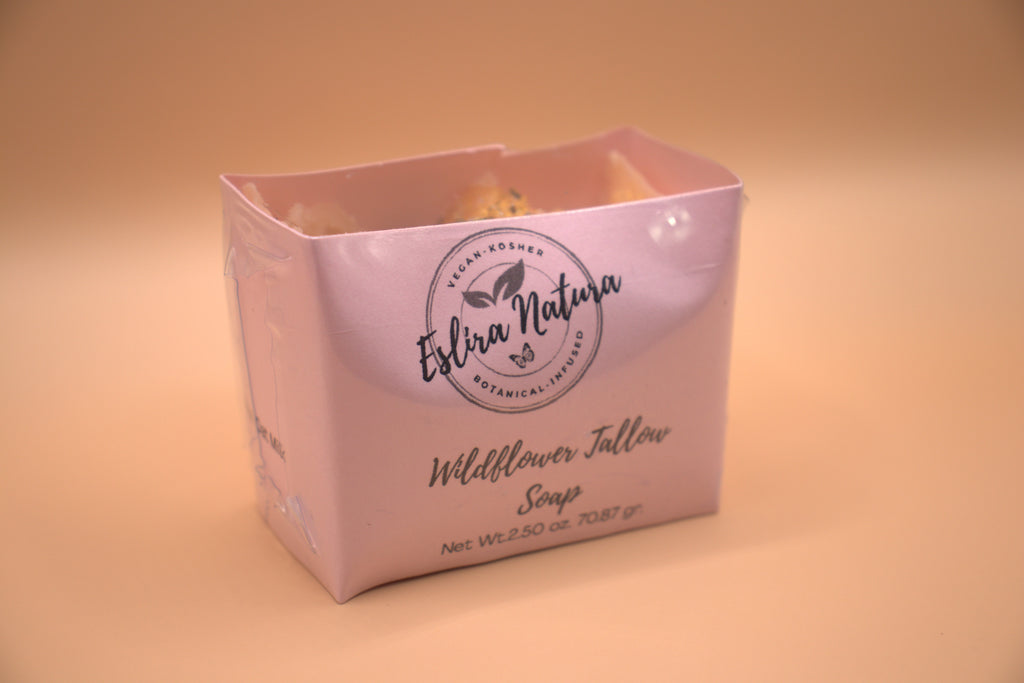 Wildflower Tallow Soap Net Wt.2.50 oz. 70.87 gr.