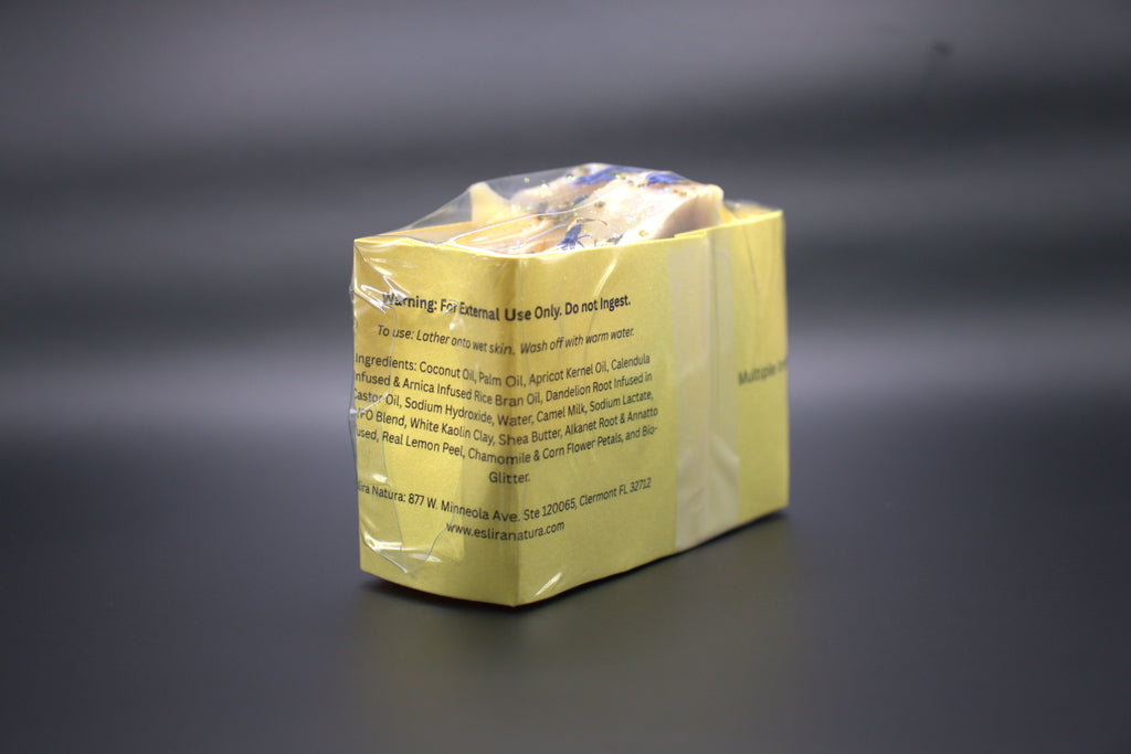 Eslira Natura Lemon-Lime Lavender Camel Soap