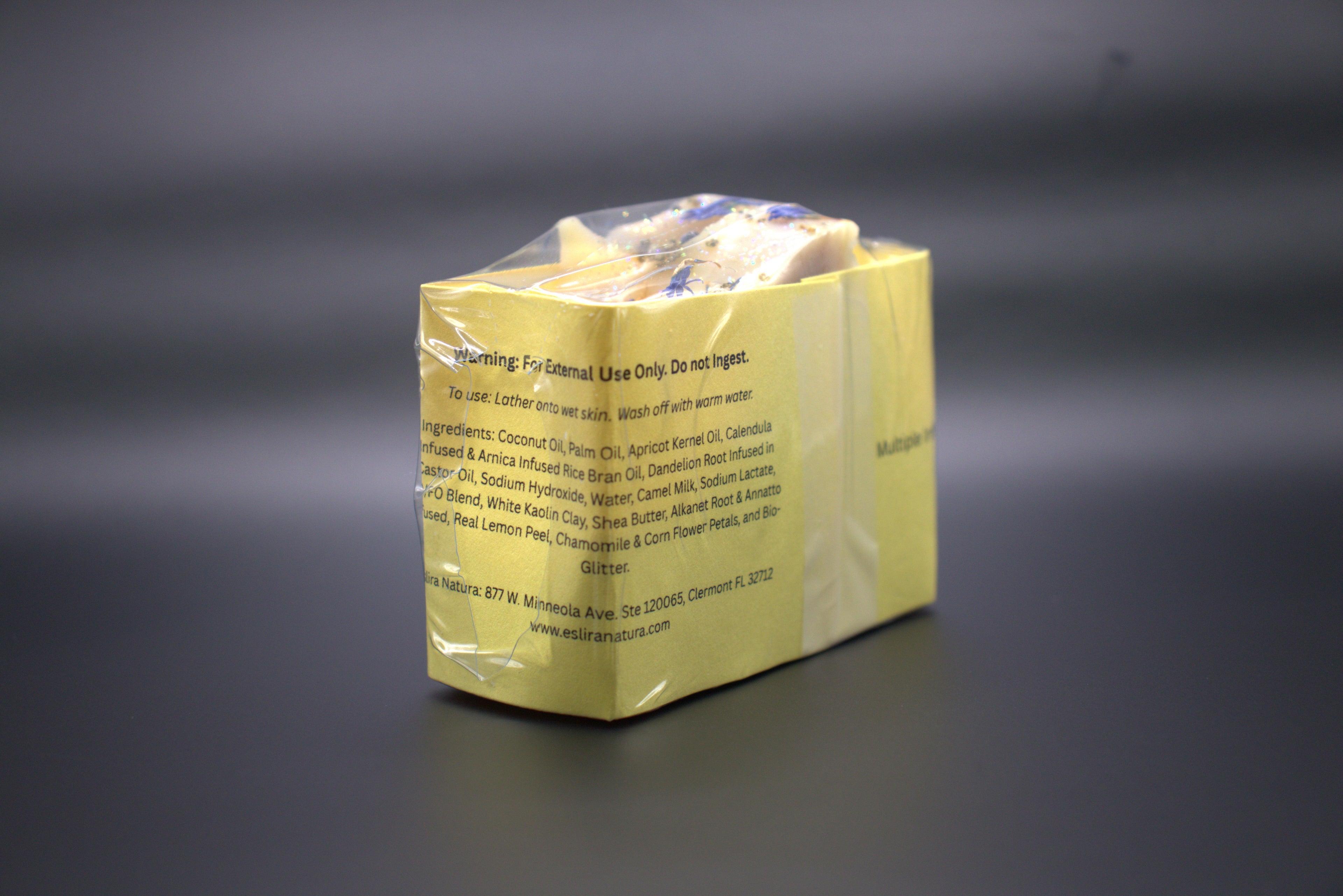 Eslira Natura Lemon-Lime Lavender Camel Soap
