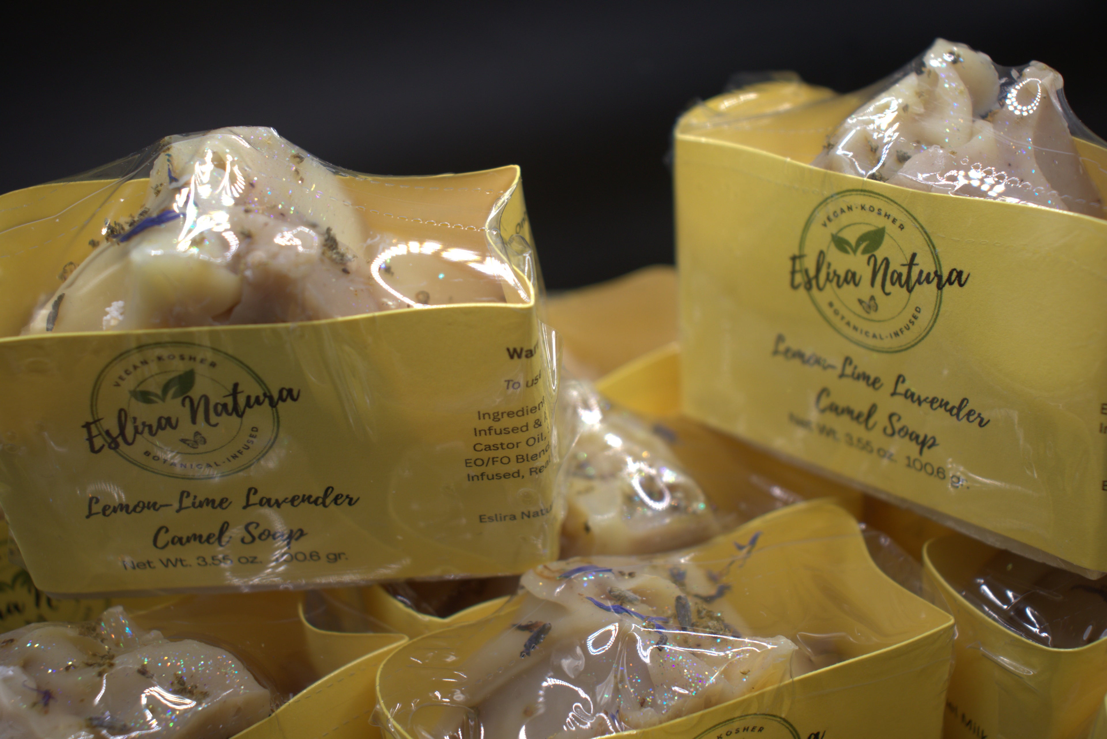 Eslira Natura Lemon-Lime Lavender Camel Soap