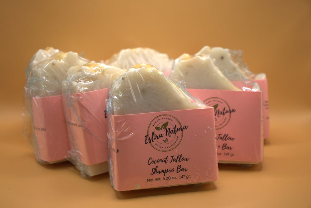 Eslira Natura Coconut Tallow Shampoo Bar