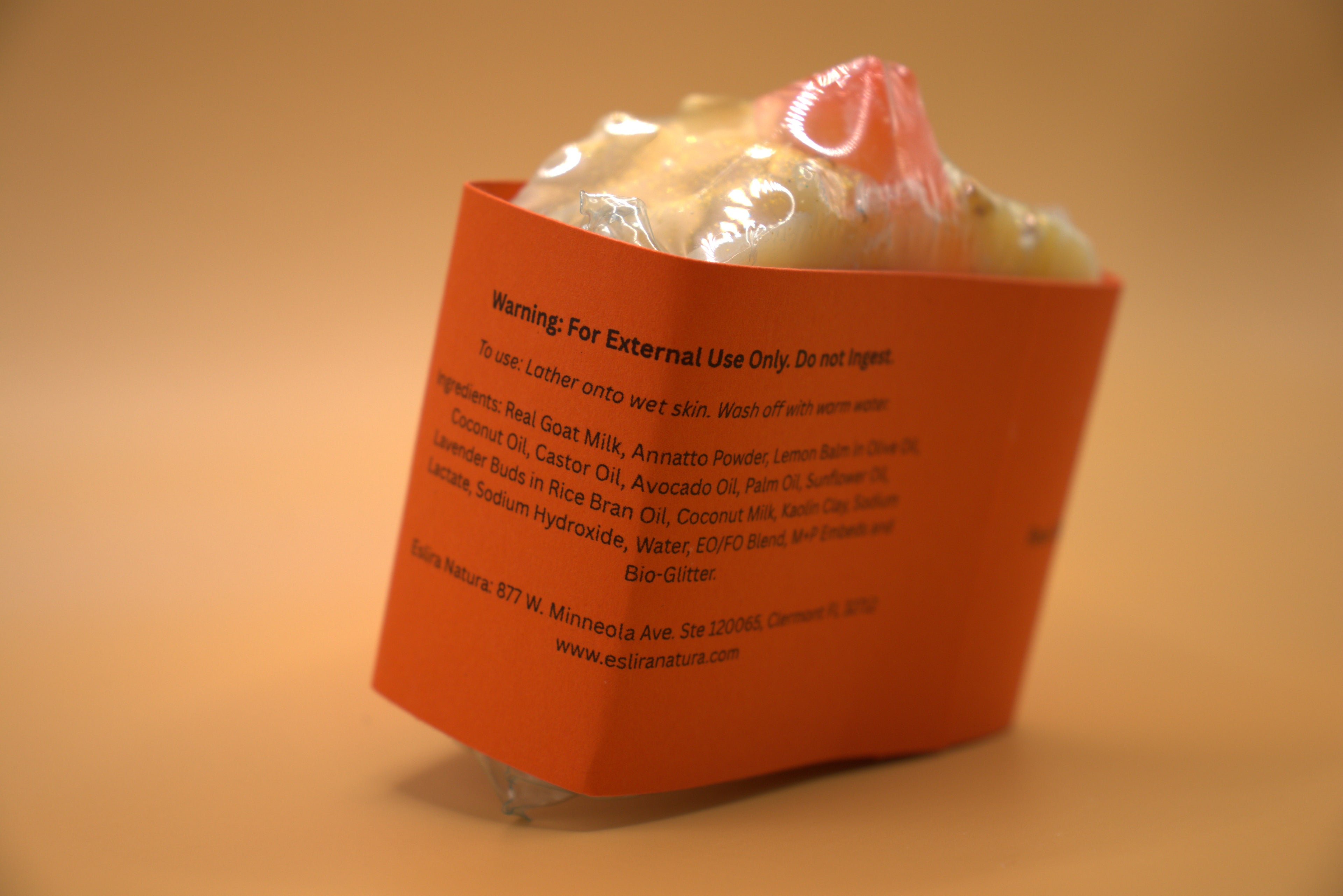 Eslira Natura Goat Milk Orange Sherbet Soap