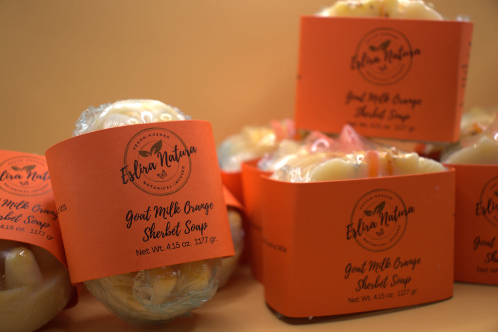 Eslira Natura Goat Milk Orange Sherbet Soap