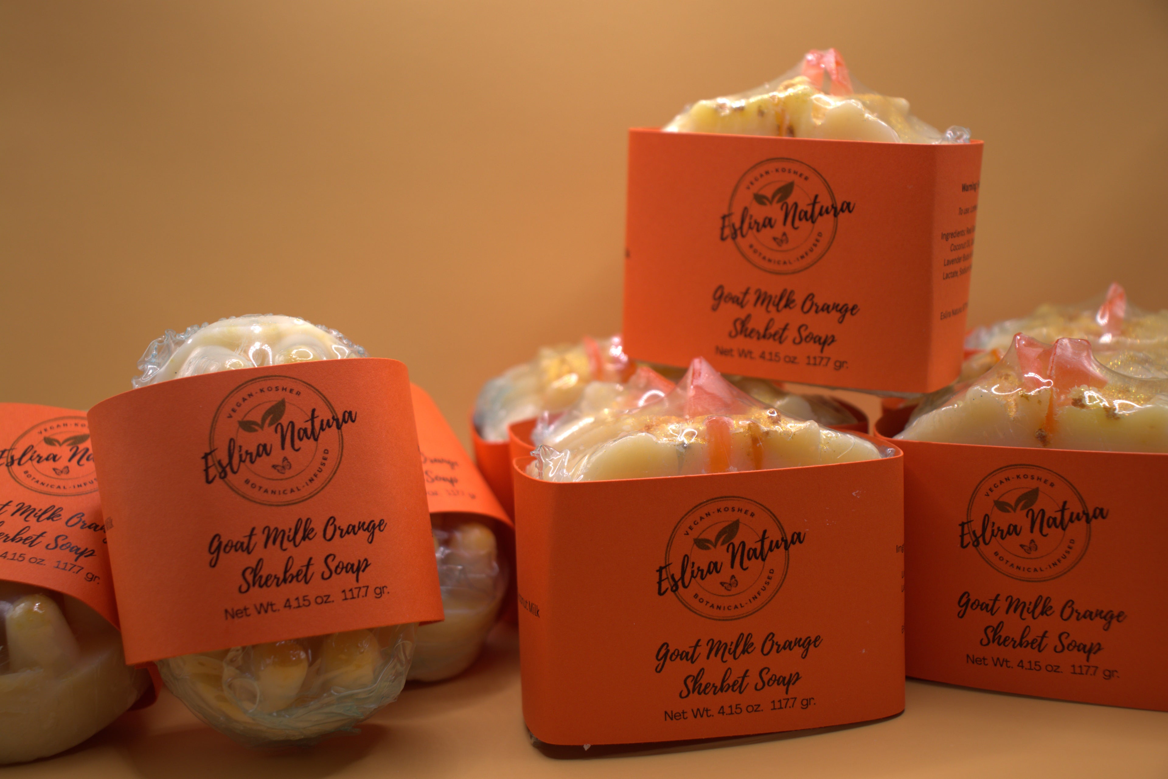 Eslira Natura Goat Milk Orange Sherbet Soap