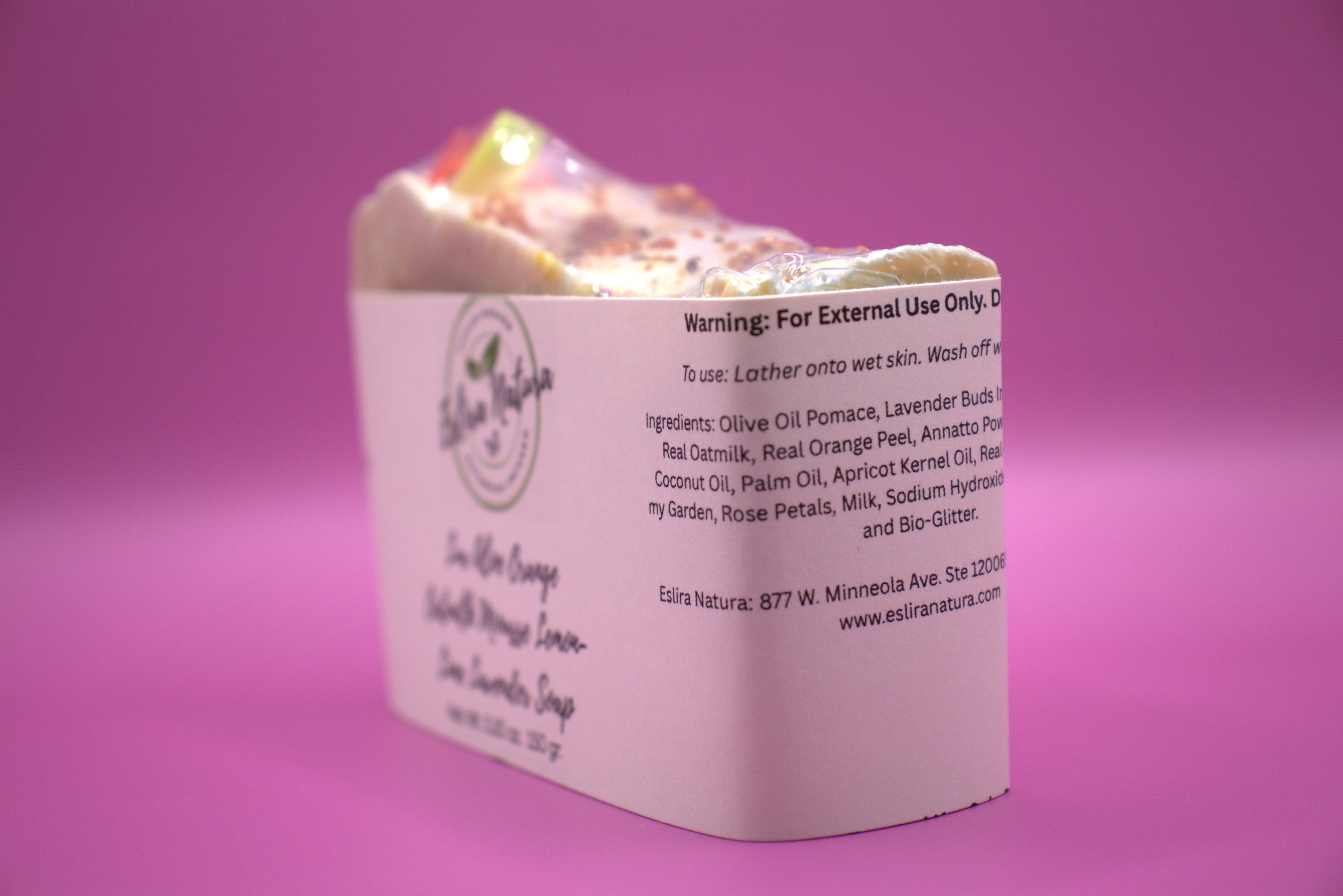 Eslira Natura Lux Aloe Orange Oatmilk Mousse Lemon-Lime Lavender Soap