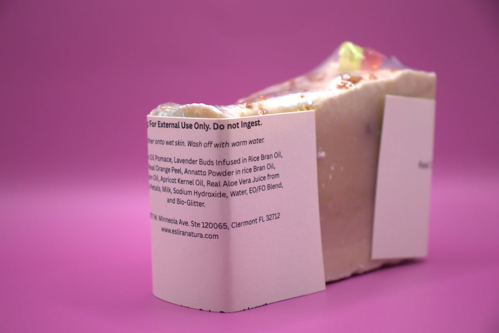 Eslira Natura Lux Aloe Orange Oatmilk Mousse Lemon-Lime Lavender Soap