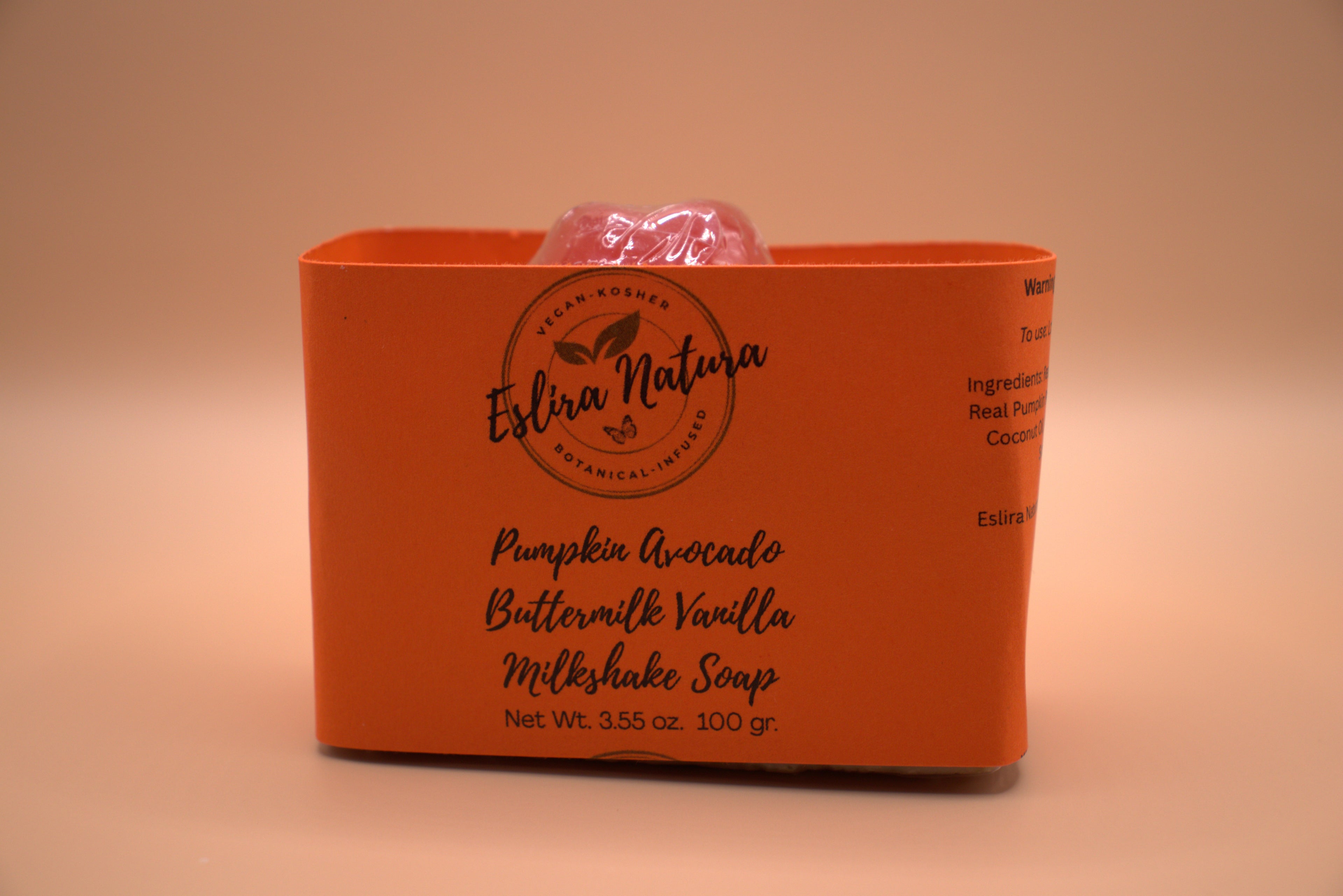 Eslira Natura Pumpkin Avocado Buttermilk Vanilla Milkshake Soap