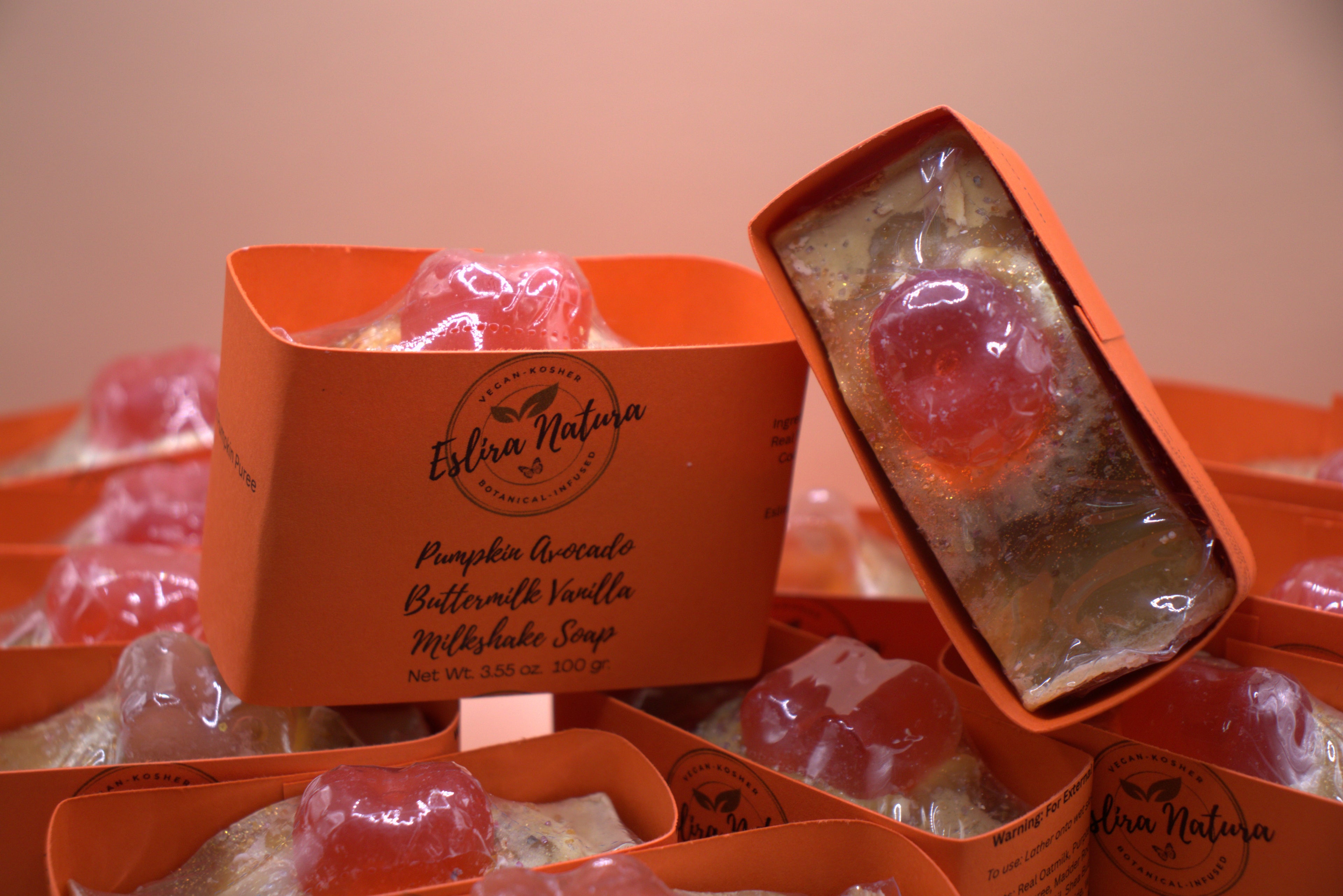 Eslira Natura Pumpkin Avocado Buttermilk Vanilla Milkshake Soap
