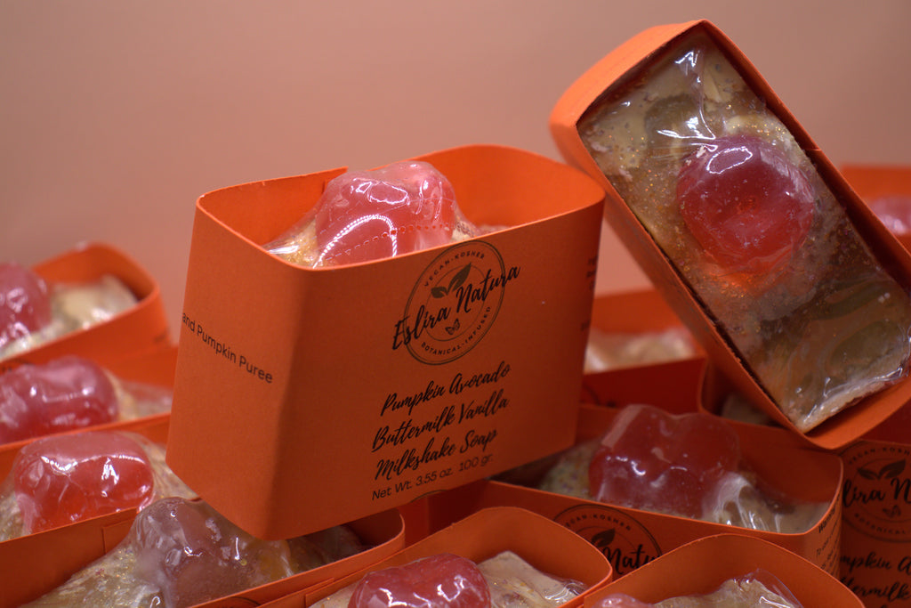 Eslira Natura Pumpkin Avocado Buttermilk Vanilla Milkshake Soap
