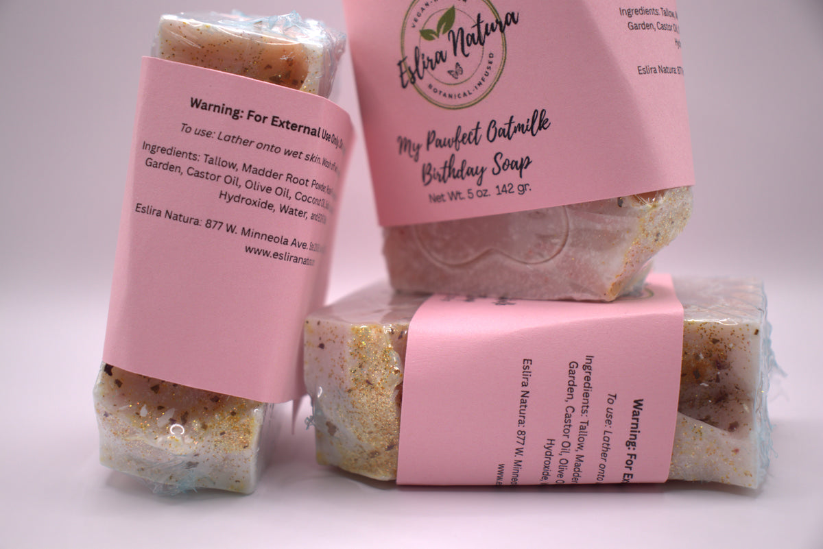 Eslira Natura My Pawfect Oatmilk Birthday Soap 5 oz