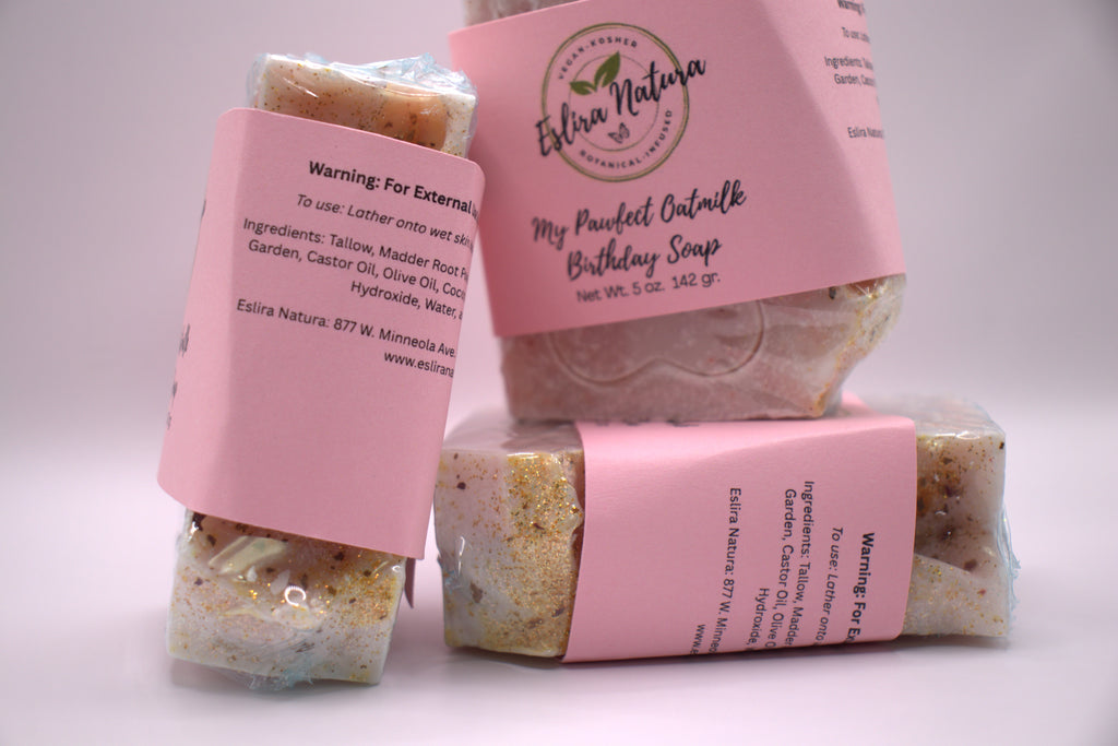 Eslira Natura My Pawfect Oatmilk Birthday Soap 5 oz