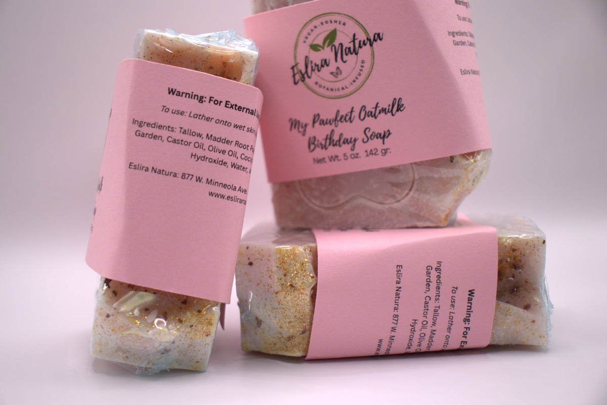 Eslira Natura My Pawfect Oatmilk Birthday Soap 5 oz