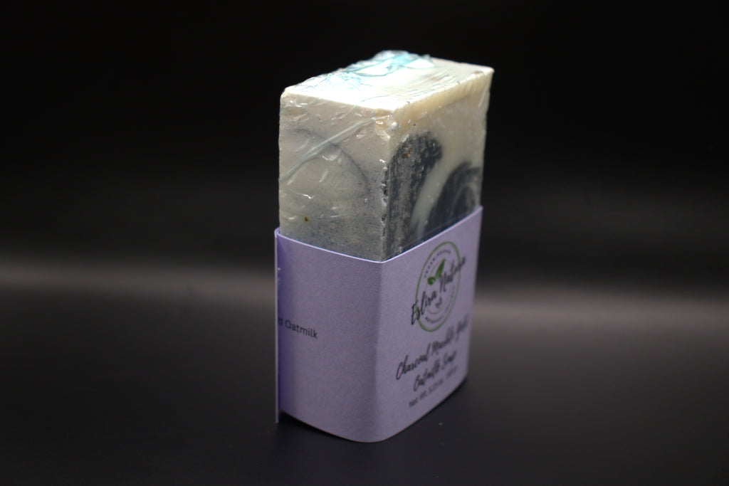 Eslira Natura Charcoal Marble Gold Oatmilk Soap