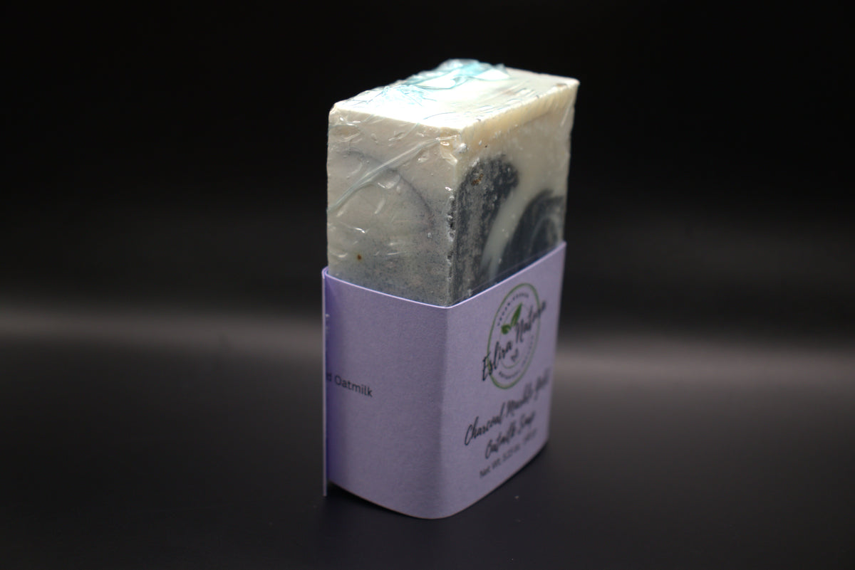 Eslira Natura Charcoal Marble Gold Oatmilk Soap