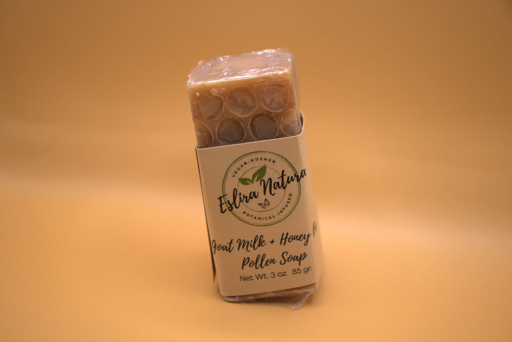 Eslira Natura Goat Milk + Honey Bee Pollen Soap
