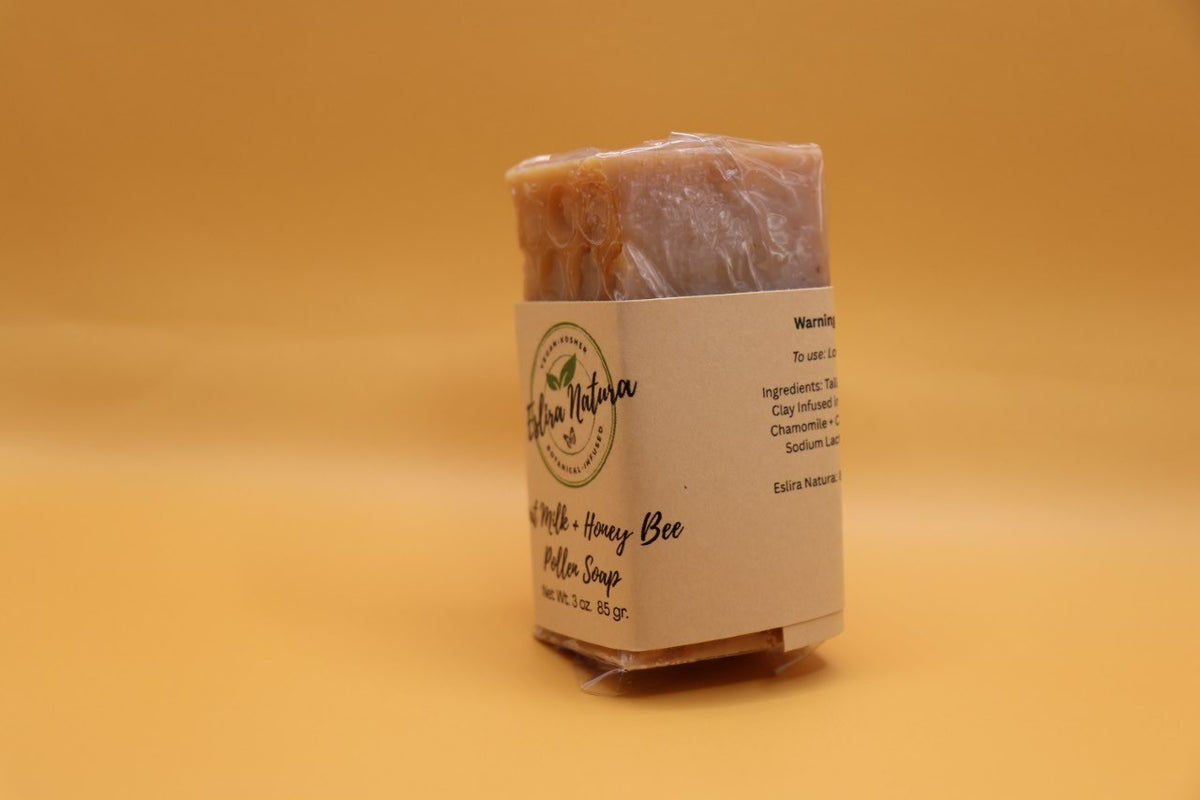 Eslira Natura Goat Milk + Honey Bee Pollen Soap