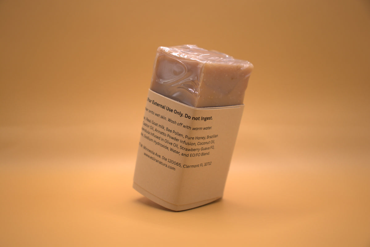 Eslira Natura Goat Milk + Honey Bee Pollen Soap